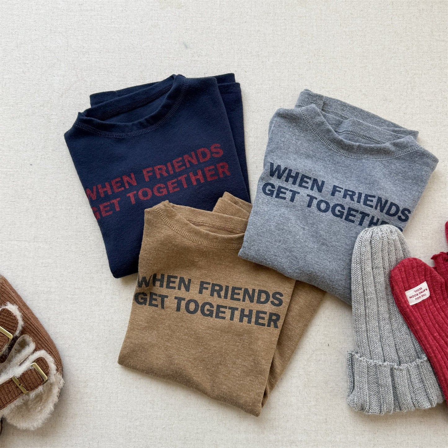 長袖Tシャツ ロゴプリント長袖Tシャツハイネックカットソー【mh0010913】