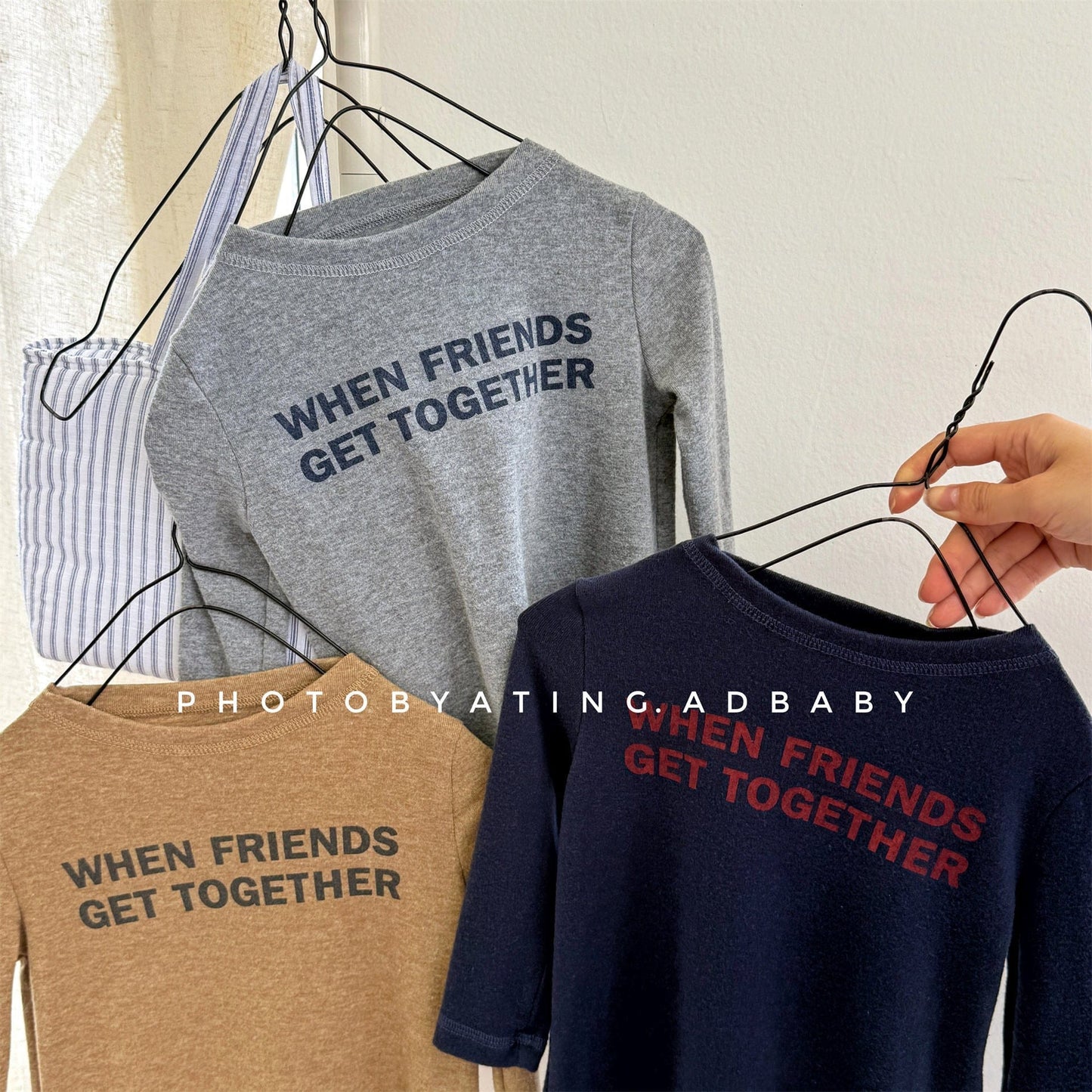 長袖Tシャツ ロゴプリント長袖Tシャツハイネックカットソー【mh0010913】