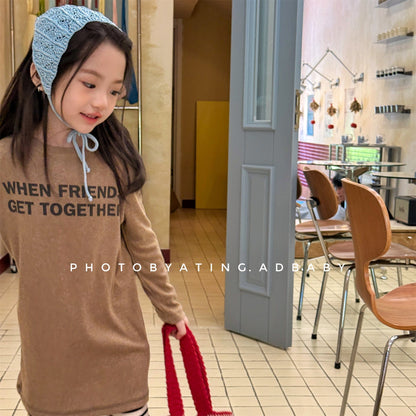 長袖Tシャツ ロゴプリント長袖Tシャツハイネックカットソー【mh0010913】