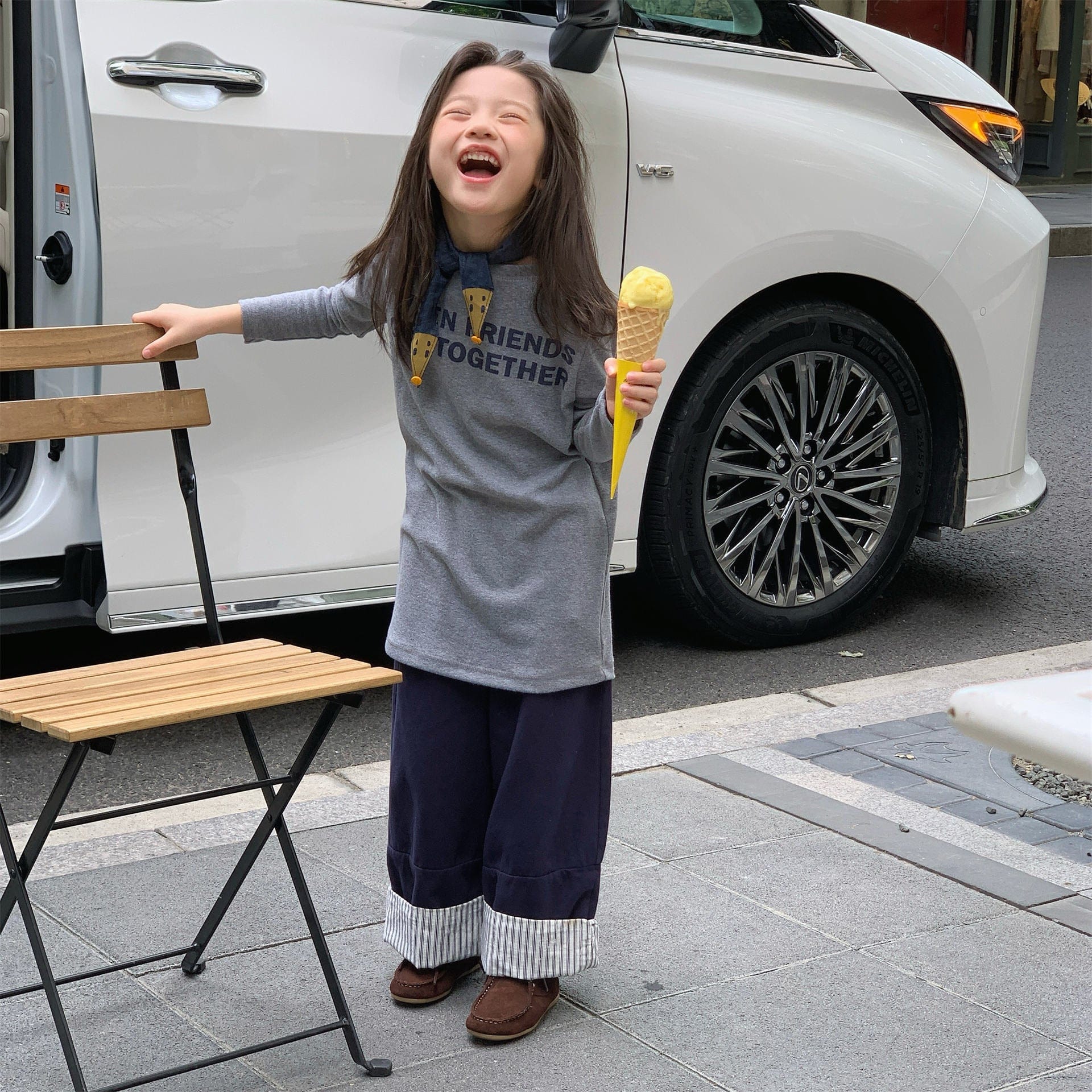 長袖Tシャツ ロゴプリント長袖Tシャツハイネックカットソー【mh0010913】