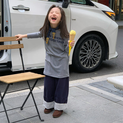 長袖Tシャツ ロゴプリント長袖Tシャツハイネックカットソー【mh0010913】