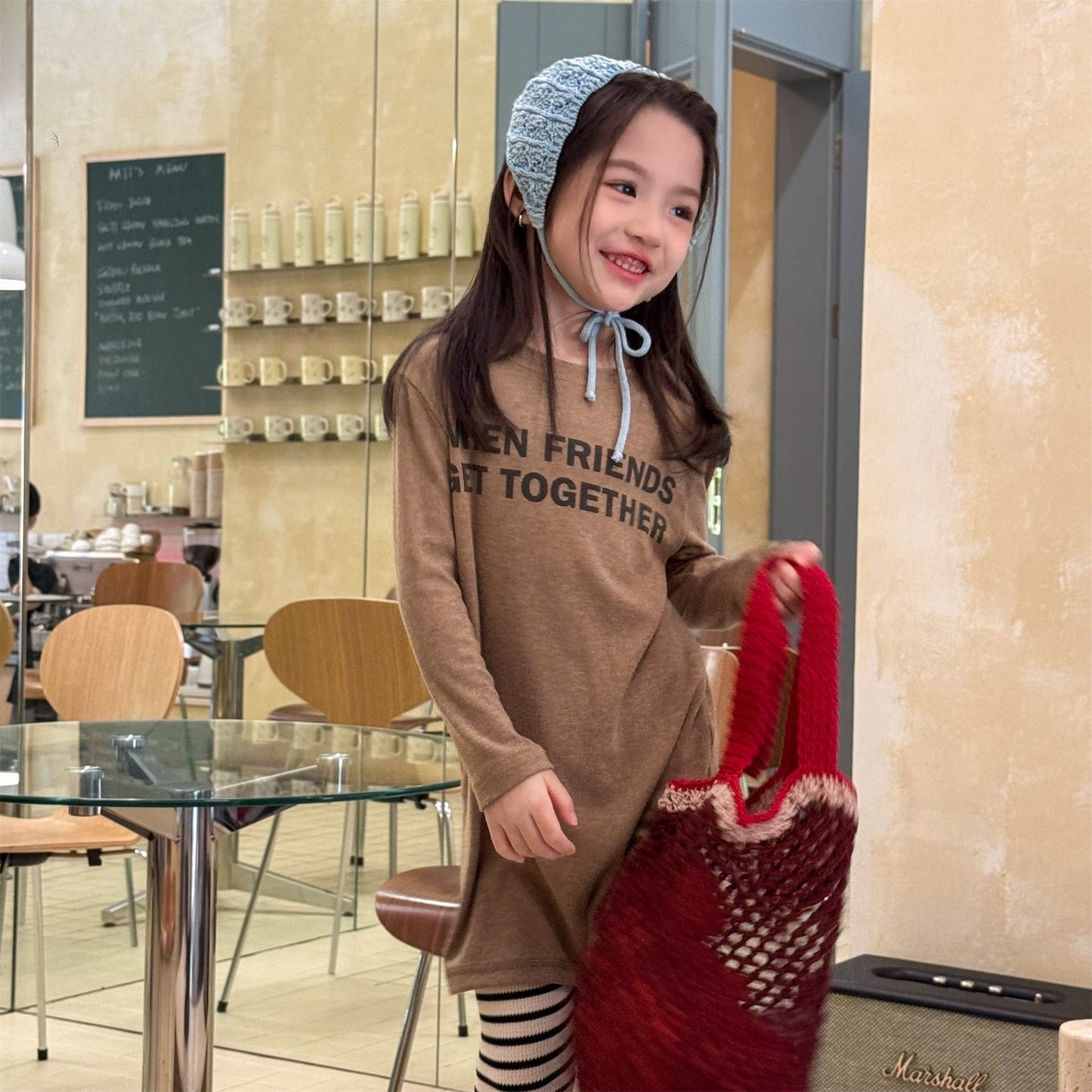 長袖Tシャツ ロゴプリント長袖Tシャツハイネックカットソー【mh0010913】