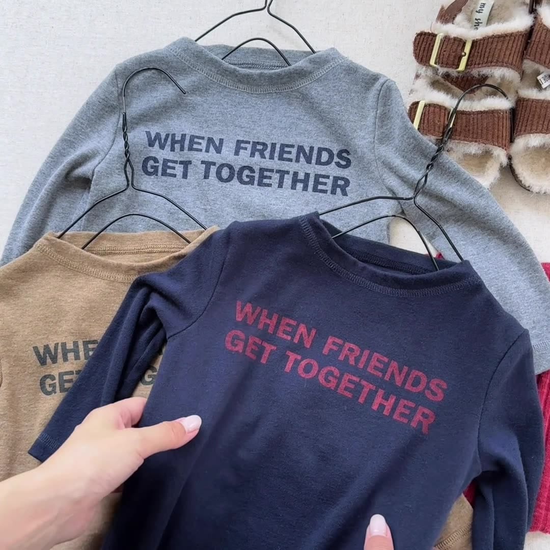 長袖Tシャツ ロゴプリント長袖Tシャツハイネックカットソー【mh0010913】