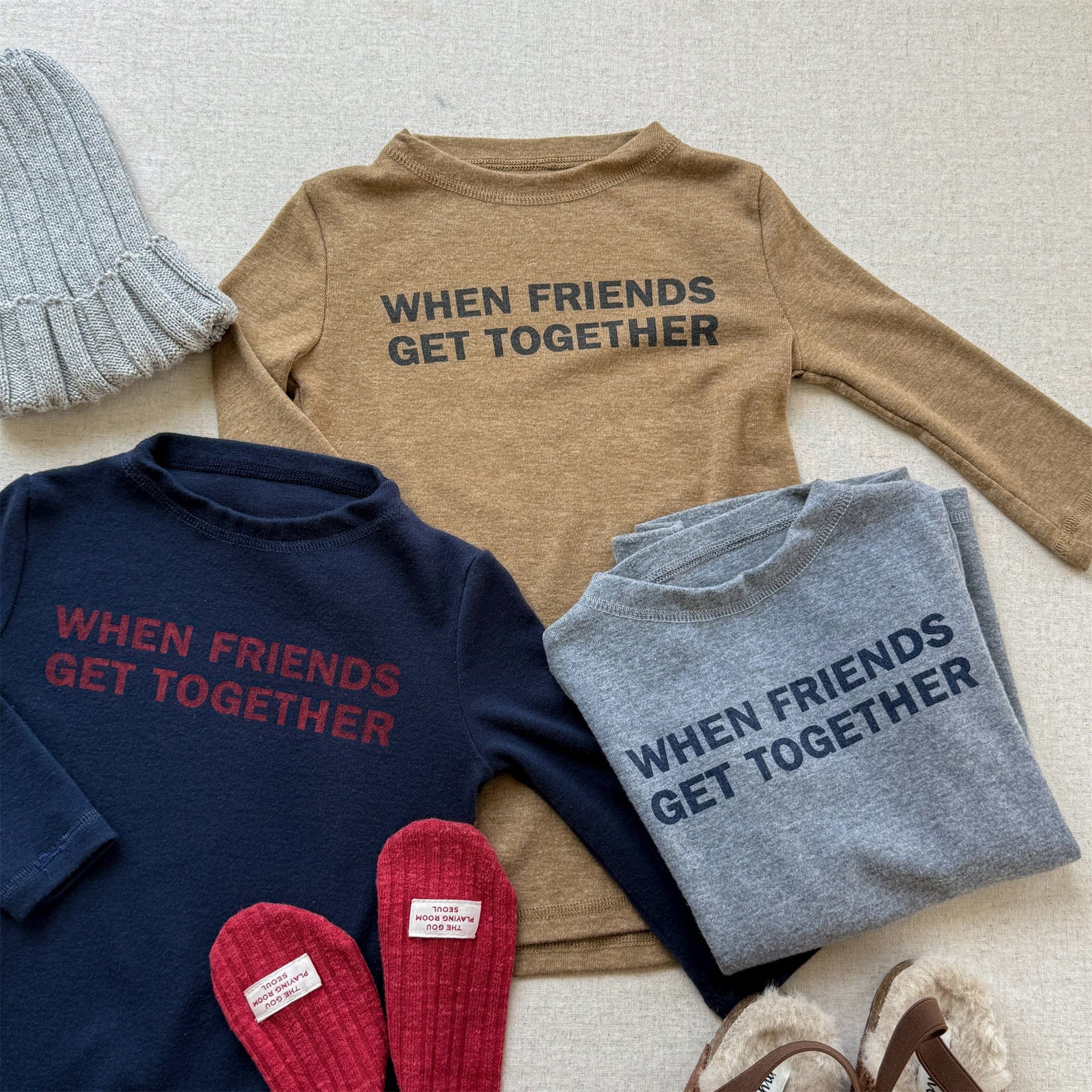 長袖Tシャツ ロゴプリント長袖Tシャツハイネックカットソー【mh0010913】