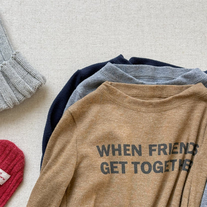 長袖Tシャツ ロゴプリント長袖Tシャツハイネックカットソー【mh0010913】