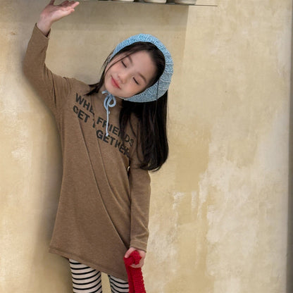 長袖Tシャツ ロゴプリント長袖Tシャツハイネックカットソー【mh0010913】