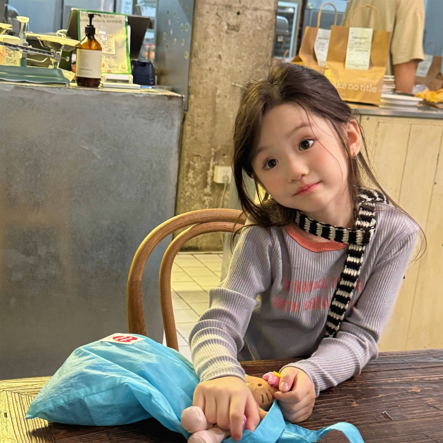 長袖Tシャツ ロゴプリント長袖リブTシャツダブルカラーパイピングトップス【mh0010914】