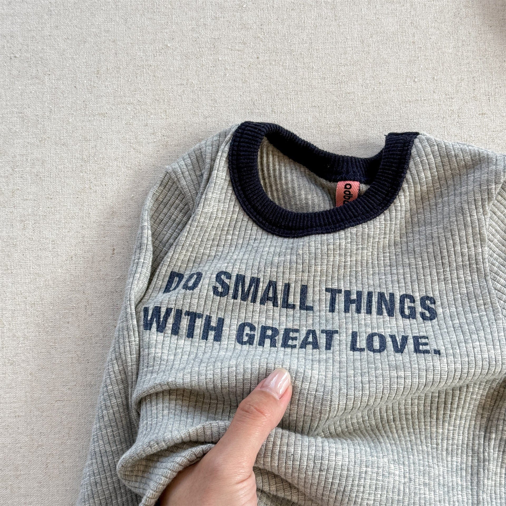 長袖Tシャツ ロゴプリント長袖リブTシャツダブルカラーパイピングトップス【mh0010914】