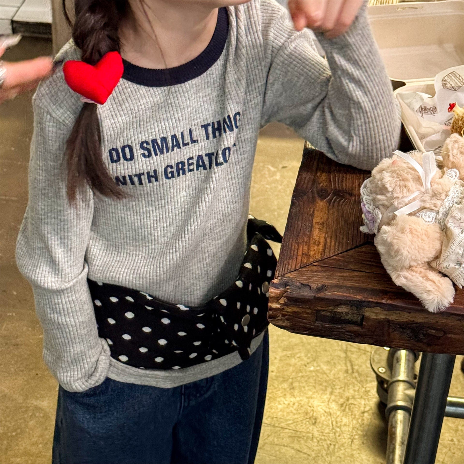 長袖Tシャツ ロゴプリント長袖リブTシャツダブルカラーパイピングトップス【mh0010914】