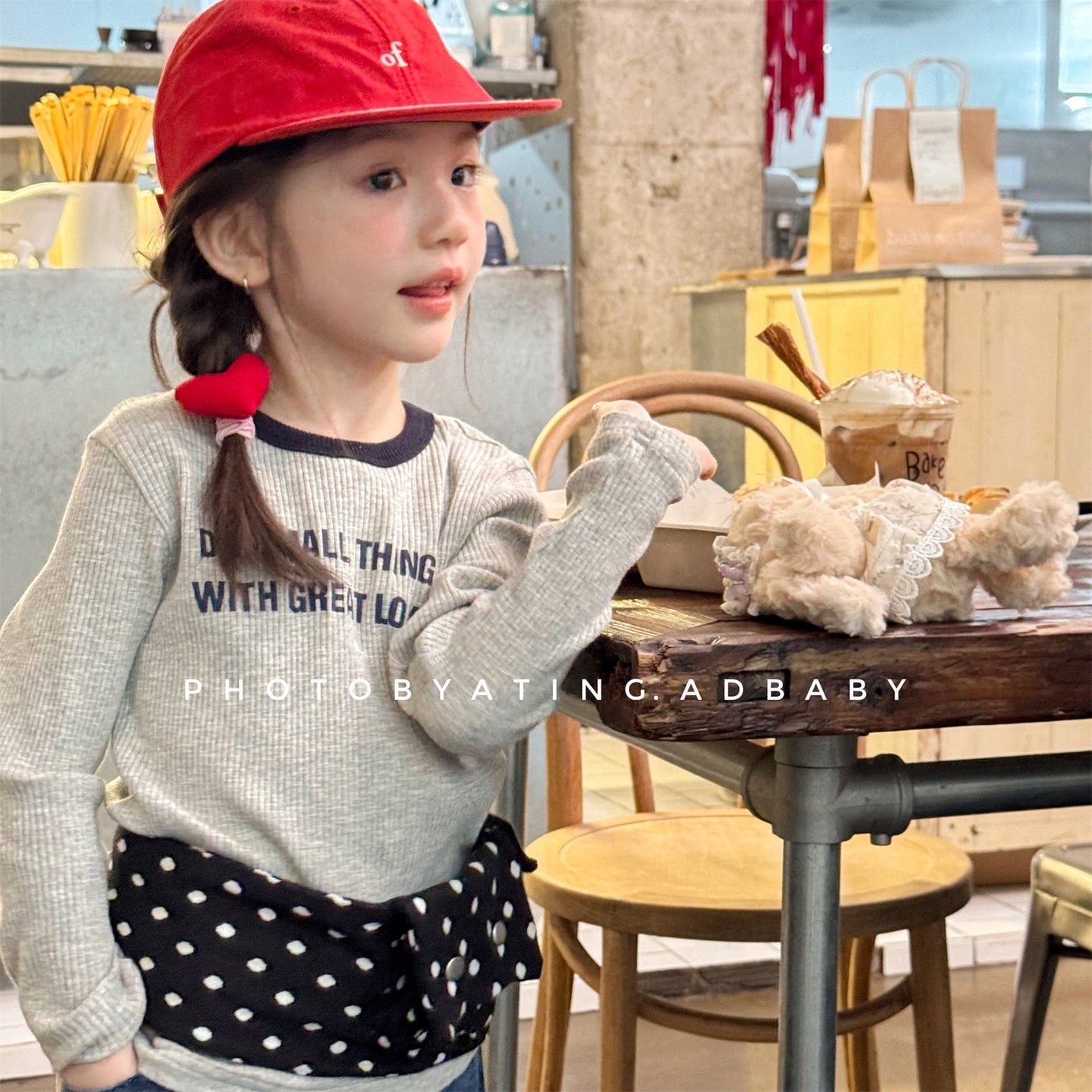 長袖Tシャツ ロゴプリント長袖リブTシャツダブルカラーパイピングトップス【mh0010914】