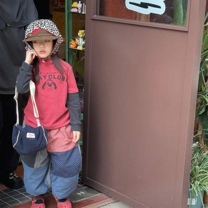 長袖Tシャツ 長袖Tシャツ 裏起毛 ハイネック ドッグプリント インナー【mh0011417】