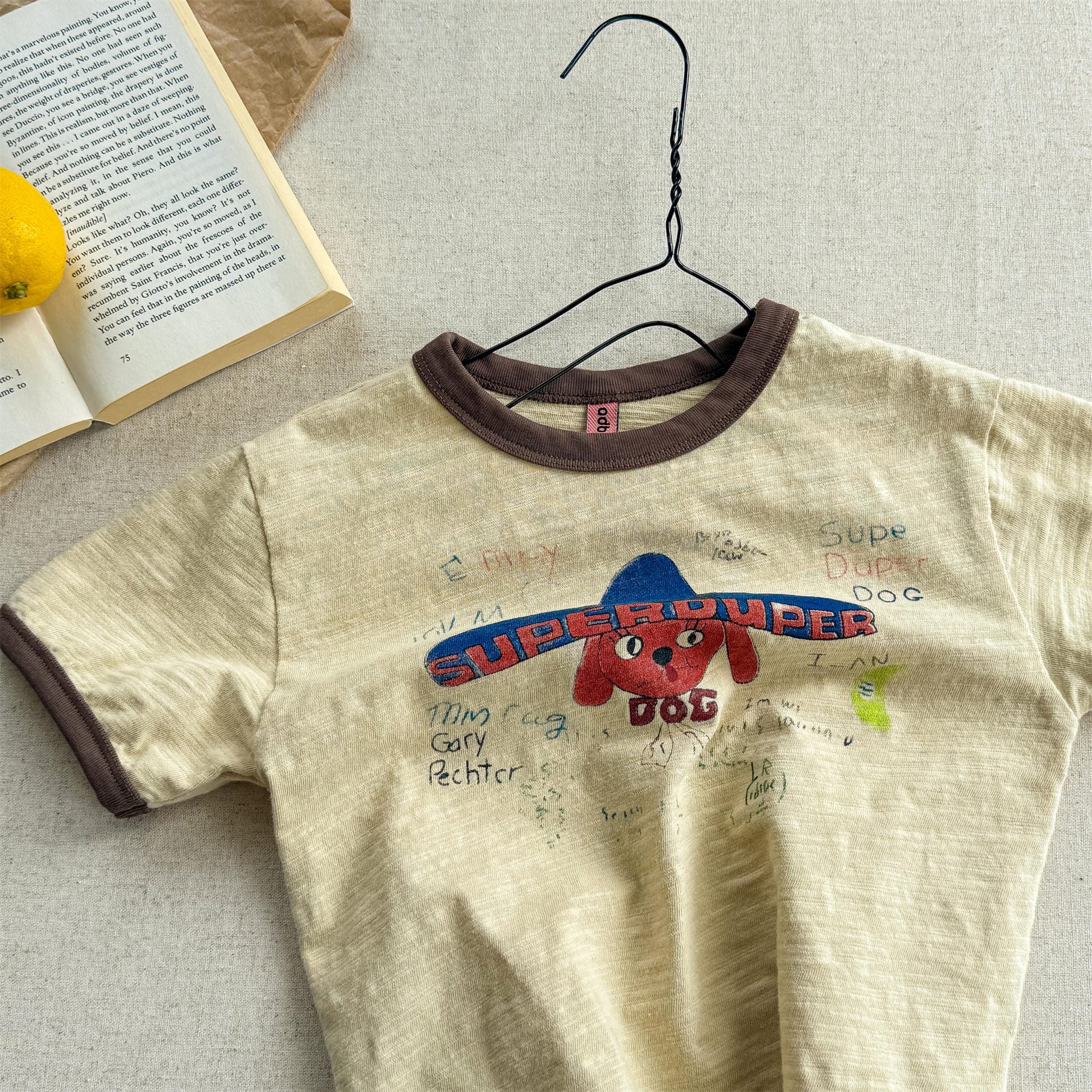 半袖Tシャツ Yellow / 80cm キャラクタープリント半袖Tシャツ【mh0010129】