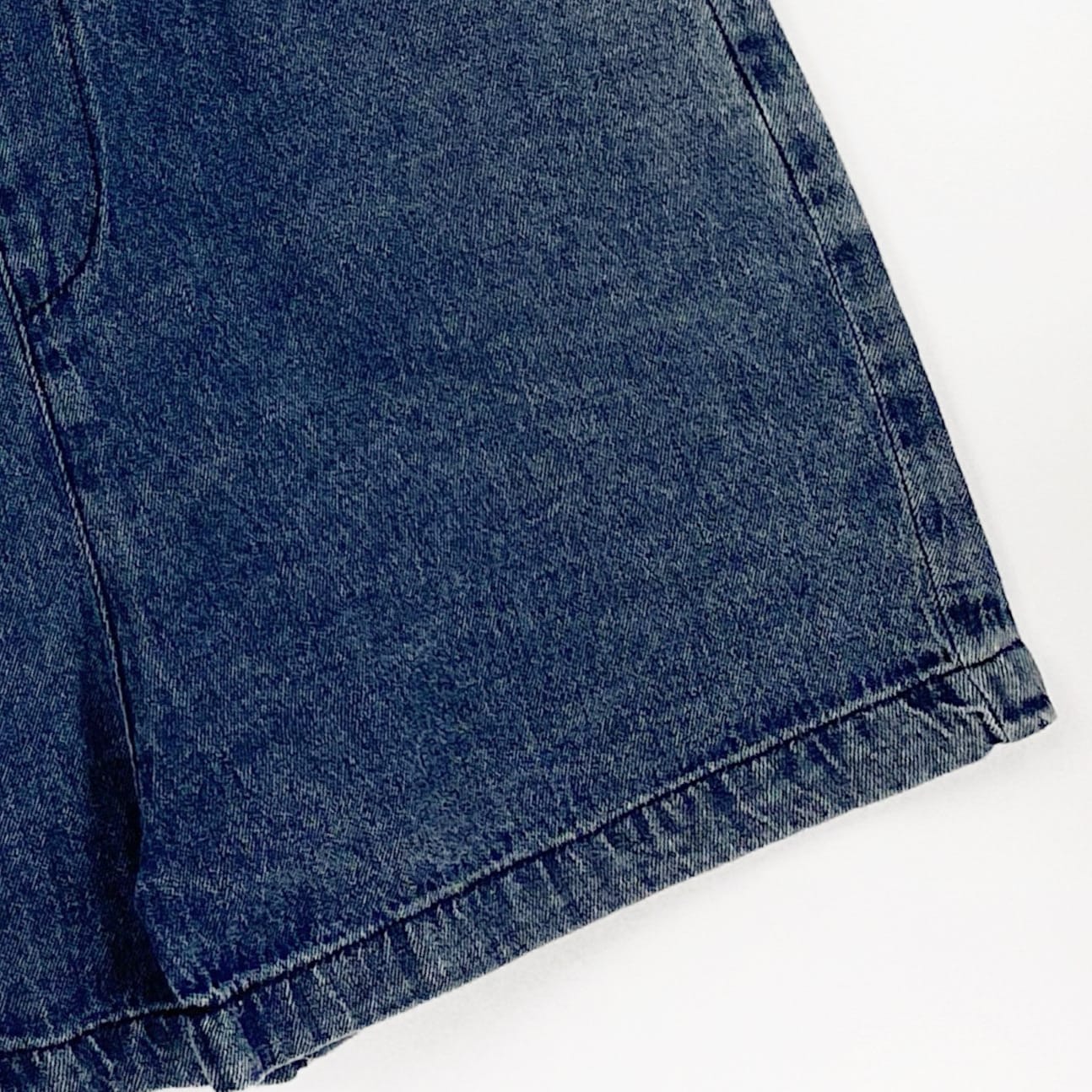 Adjustable Denim Bib Overalls 無地 シンプル サロペットショートパンツ【mh0012828】 Gikv king サロペットパンツ・サスペンダーパンツ