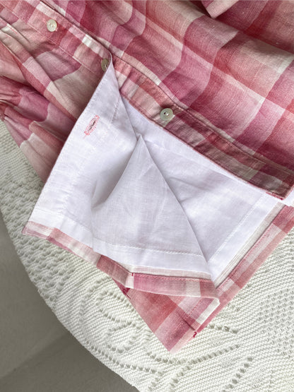 al agua patos | Bamboo Cotton Gingham Dress バンブーコットンギンガムチェックドレス【mh0020162】 Pink plaid sundress mamahalo shop
