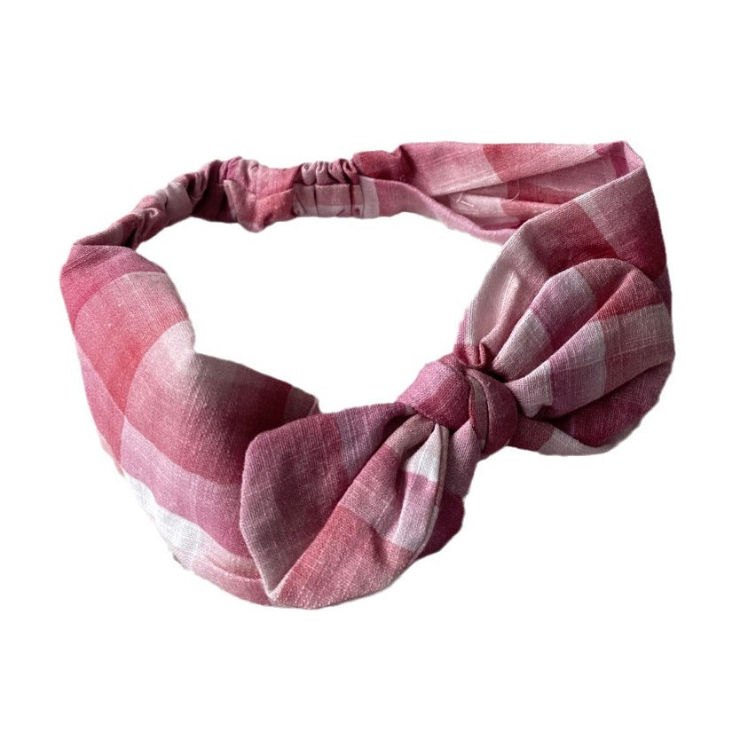 al agua patos | Bamboo Cotton Gingham Headband バンブーコットンギンガムチェックヘアバンド【mh0020154】 mamahalo shop