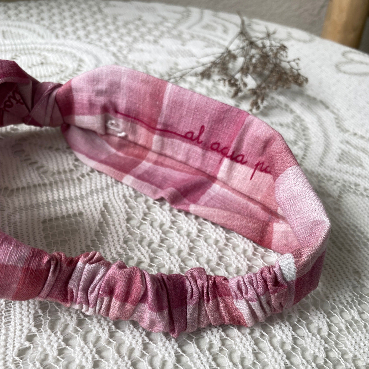 al agua patos | Bamboo Cotton Gingham Headband バンブーコットンギンガムチェックヘアバンド【mh0020154】 mamahalo shop