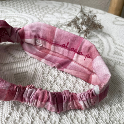 al agua patos | Bamboo Cotton Gingham Headband バンブーコットンギンガムチェックヘアバンド【mh0020154】 mamahalo shop