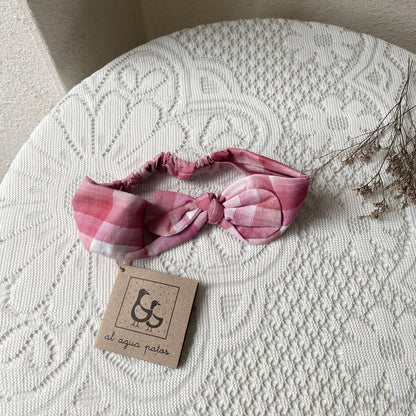 al agua patos | Bamboo Cotton Gingham Headband バンブーコットンギンガムチェックヘアバンド【mh0020154】 mamahalo shop