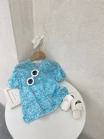 al agua patos | Gauze Cotton Floral Print Shirt ガーゼコットンプリントシャツ【mh0020157】 mamahalo shop