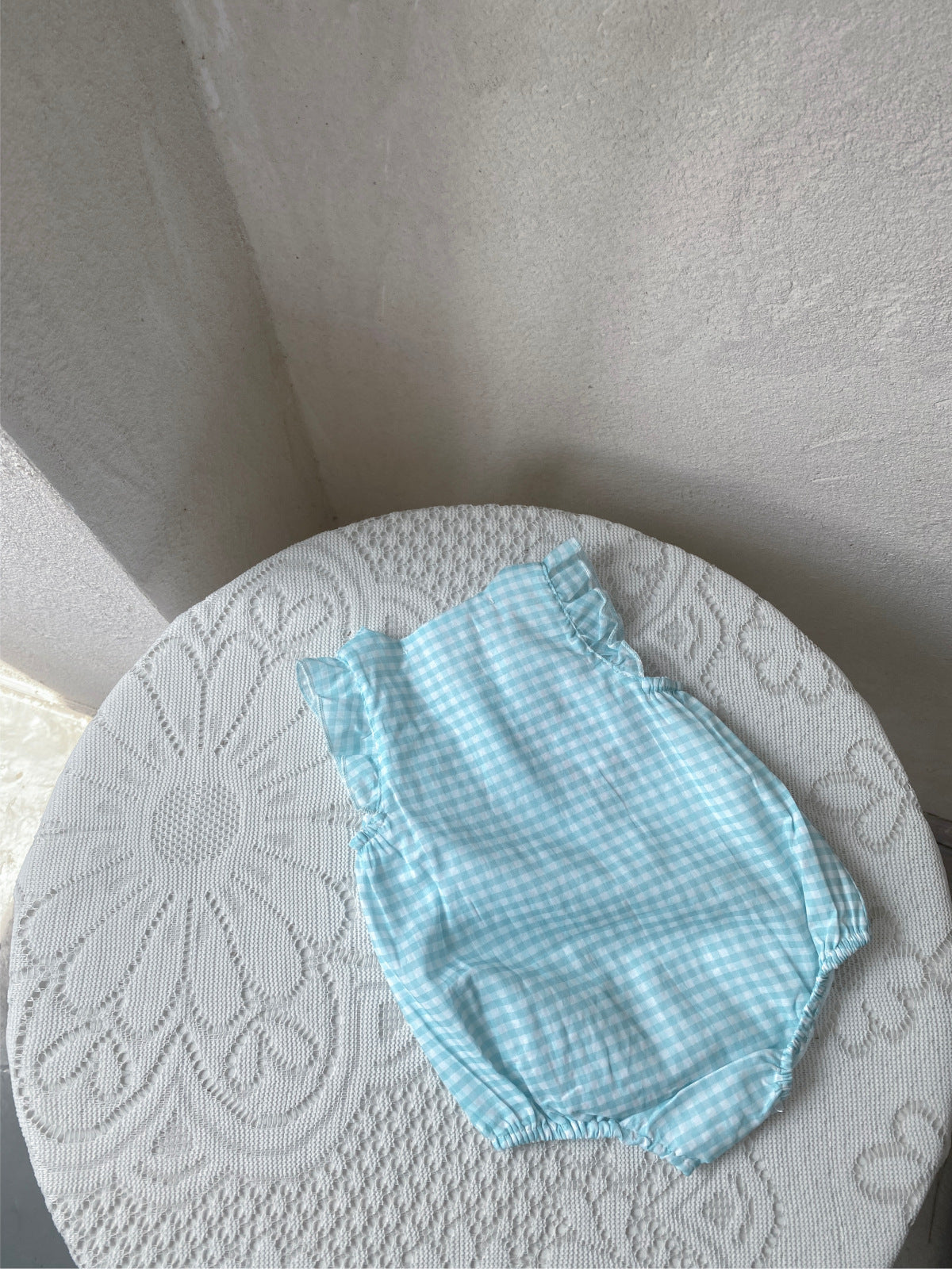 al agua patos | Gauze Cotton Gingham Romper ガーゼコットンギンガムチェックロンパース【mh0020150】 mamahalo shop