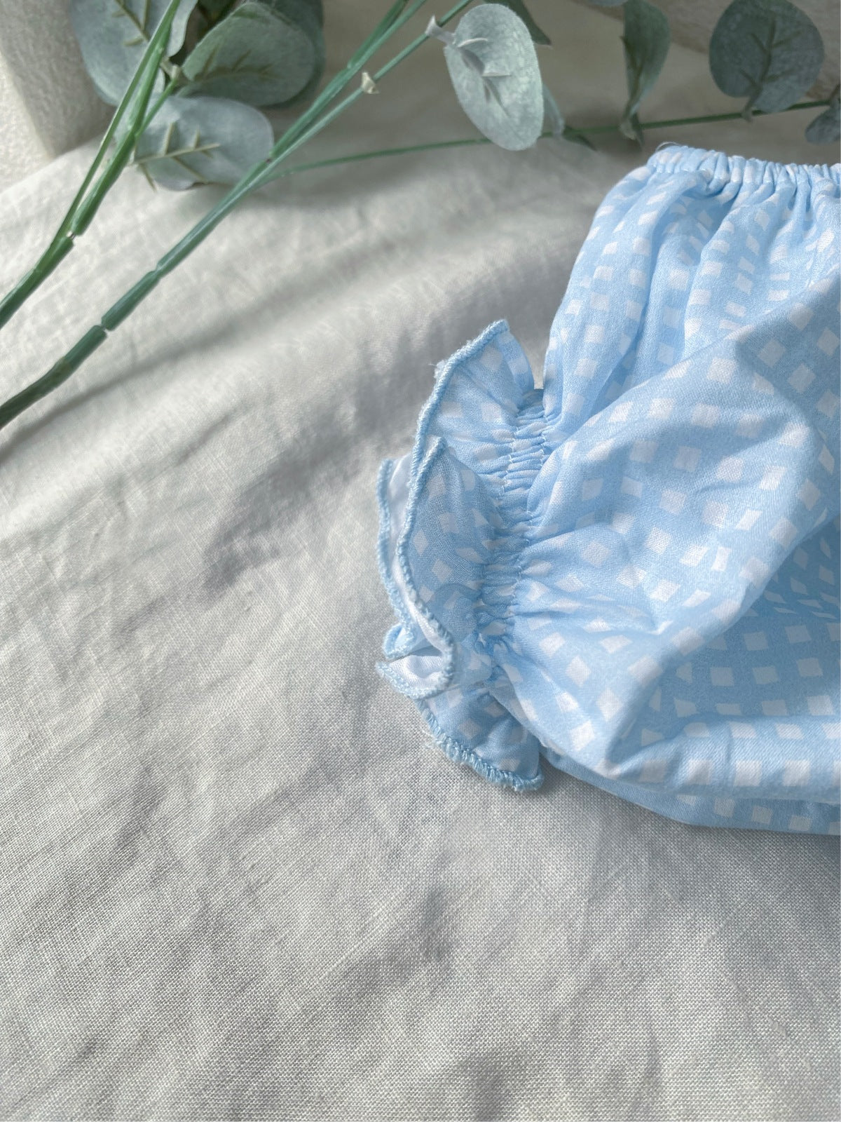 al agua patos | Gauze Cotton Gingham Setup ガーゼコットンギンガムチェックセットアップ【mh0020152】 al agua patos ノースリーブセットアップ