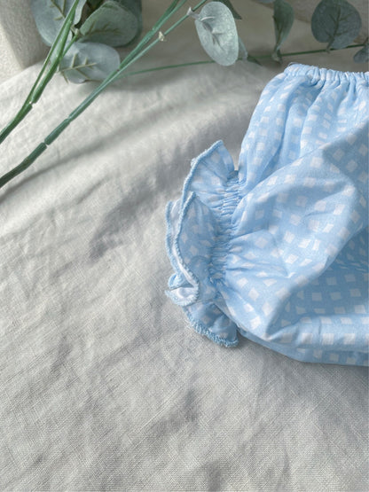 al agua patos | Gauze Cotton Gingham Setup ガーゼコットンギンガムチェックセットアップ【mh0020152】 al agua patos ノースリーブセットアップ