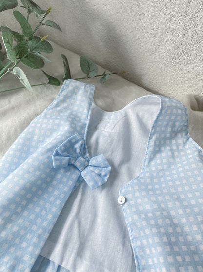 al agua patos | Gauze Cotton Gingham Setup ガーゼコットンギンガムチェックセットアップ【mh0020152】 al agua patos ノースリーブセットアップ