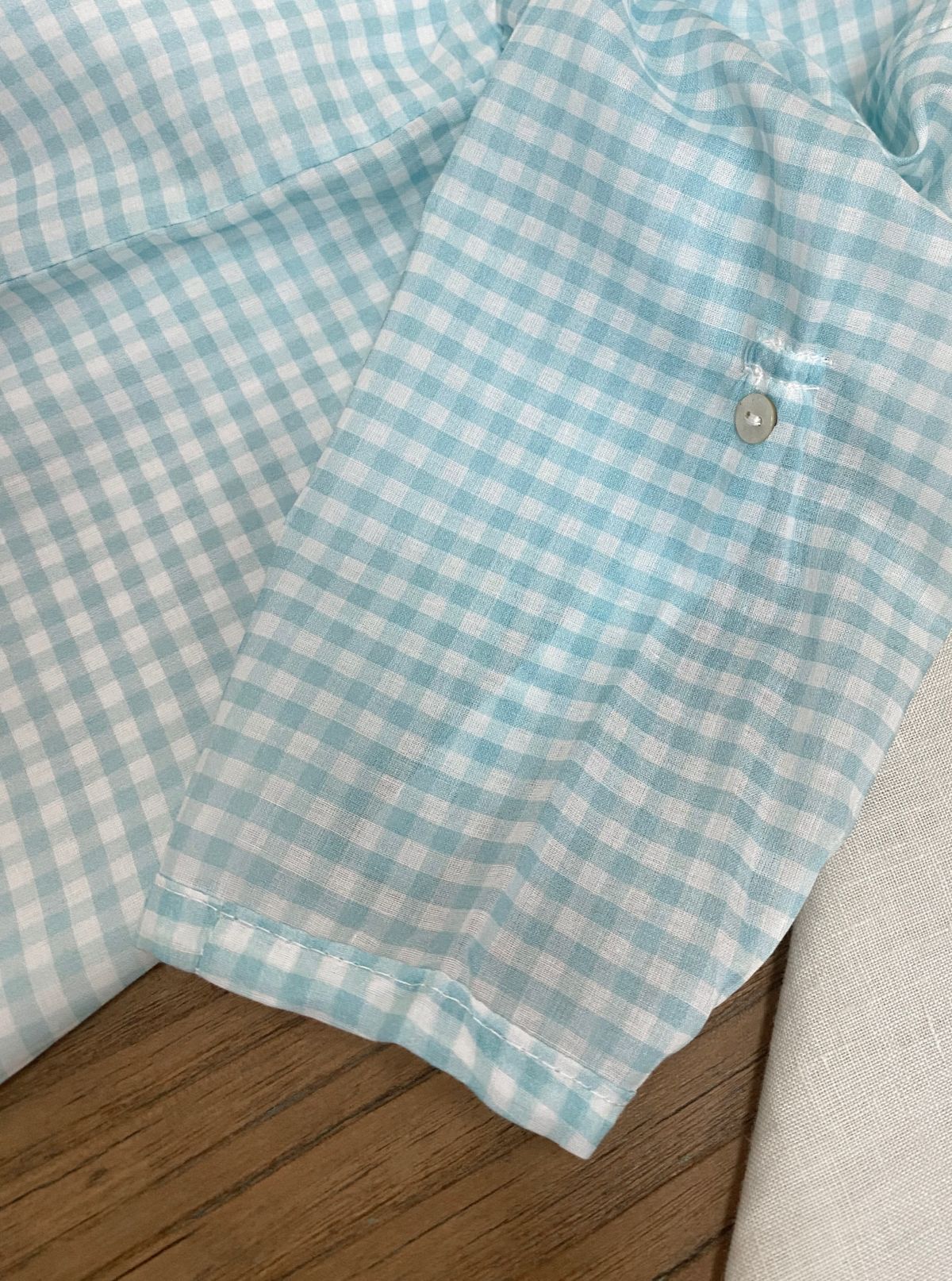 al agua patos | Gauze Cotton Gingham Shirt ガーゼコットンギンガムチェックシャツ【mh0020155】 al agua patos 長袖シャツ・ブラウス