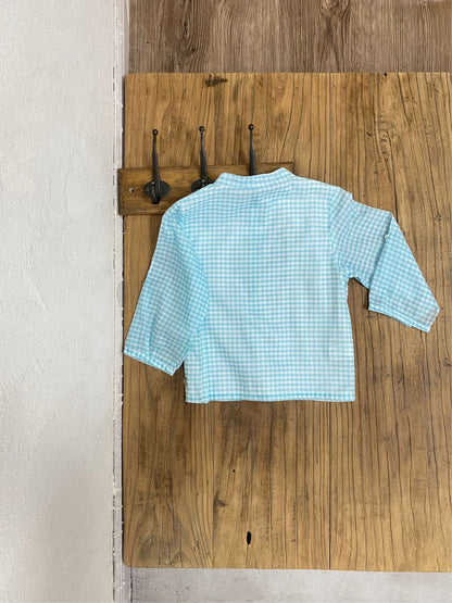 al agua patos | Gauze Cotton Gingham Shirt ガーゼコットンギンガムチェックシャツ【mh0020155】 mamahalo shop
