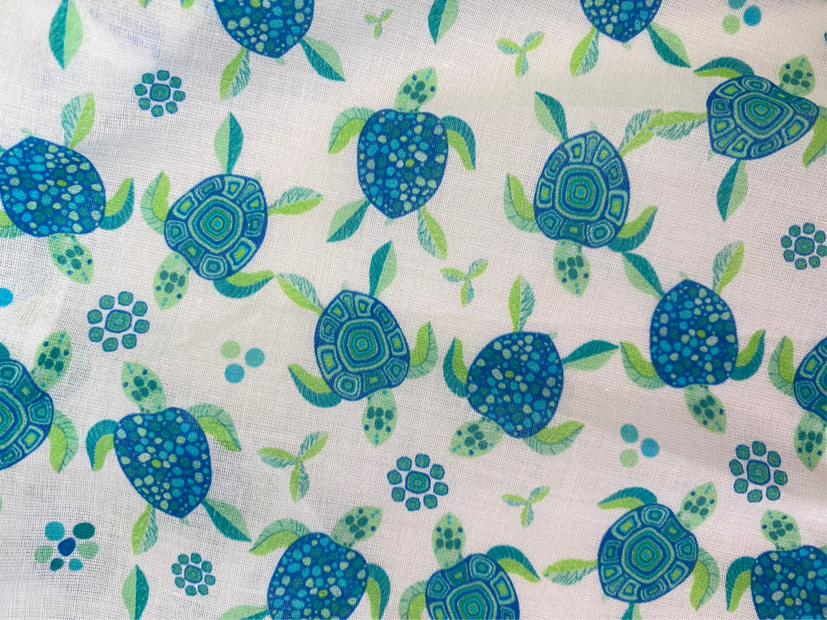 al agua patos | Gauze Cotton Turtle Print Shirt ガーゼコットンプリントシャツ【mh0020156】 al agua patos 長袖シャツ・ブラウス