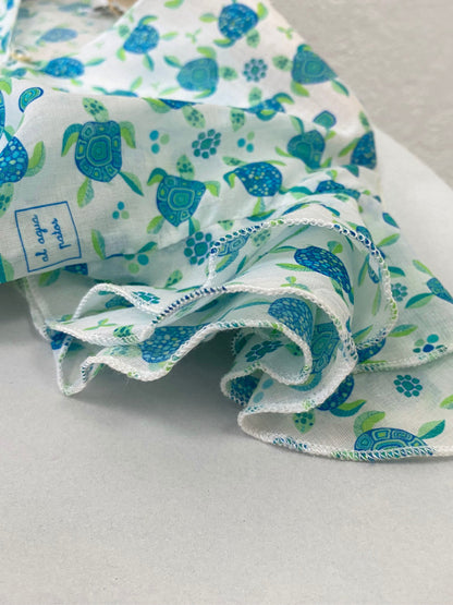 al agua patos | Gauze Cotton Turtle Print Shirt ガーゼコットンプリントシャツ【mh0020156】 mamahalo shop
