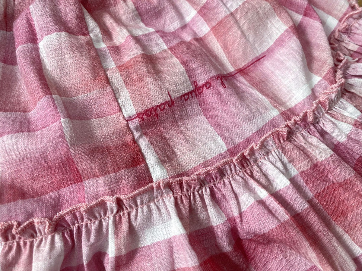 al agua patos | Slub Cotton Gingham Sundress スラブコットンギンガムチェックサマードレス【mh0020149】 al agua patos ノースリーブワンピース