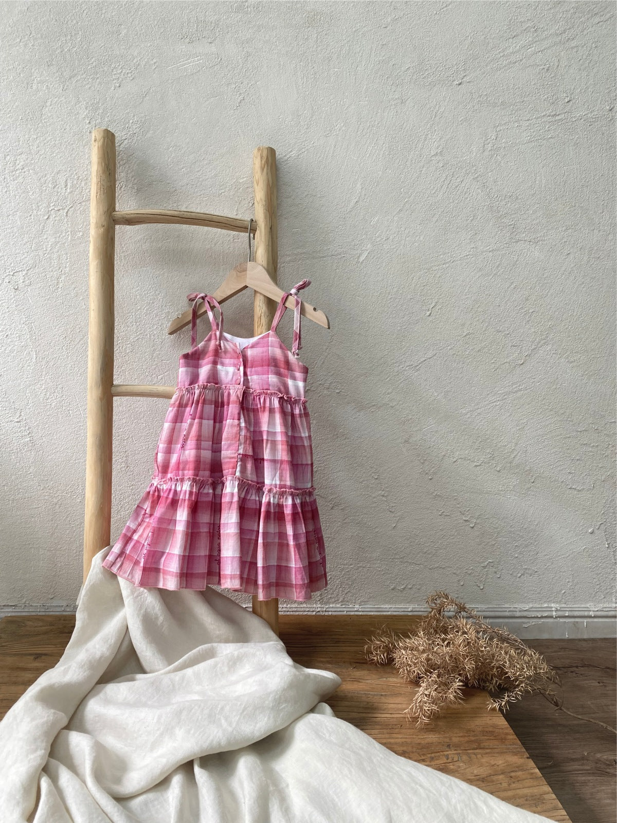 al agua patos | Slub Cotton Gingham Sundress スラブコットンギンガムチェックサマードレス【mh0020149】 mamahalo shop
