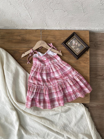 al agua patos | Slub Cotton Gingham Sundress スラブコットンギンガムチェックサマードレス【mh0020149】 mamahalo shop