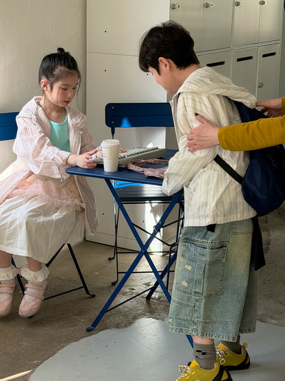 Alphabet Cartoon Hooded Jacket プリント フード付きジャケット【mh0012366】 KUMAI.KIDS