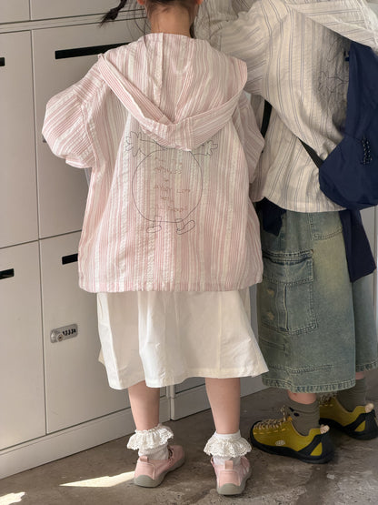 Alphabet Cartoon Hooded Jacket プリント フード付きジャケット【mh0012366】 KUMAI.KIDS