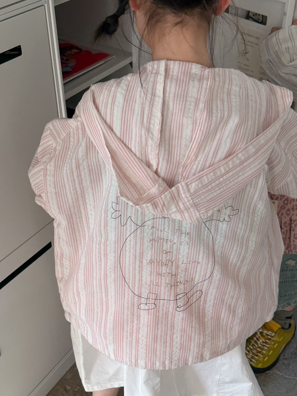 Alphabet Cartoon Hooded Jacket プリント フード付きジャケット【mh0012366】 KUMAI.KIDS