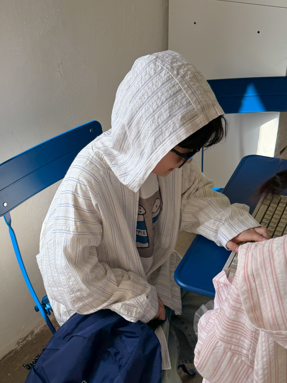 Alphabet Cartoon Hooded Jacket プリント フード付きジャケット【mh0012366】 KUMAI.KIDS