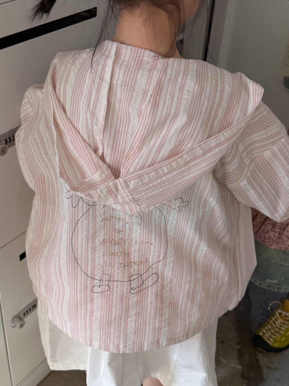 Alphabet Cartoon Hooded Jacket プリント フード付きジャケット【mh0012366】 KUMAI.KIDS