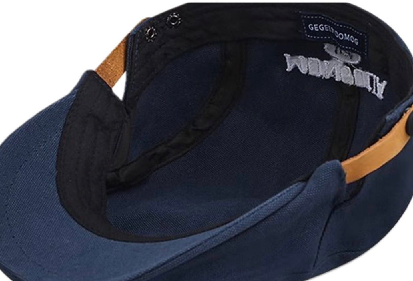 Alphabet Embroidery Hunting Cap アルファベット 刺繍 ハンチング帽【mh0013017】 Navy Blue / One Size momobobi ベビー用帽子