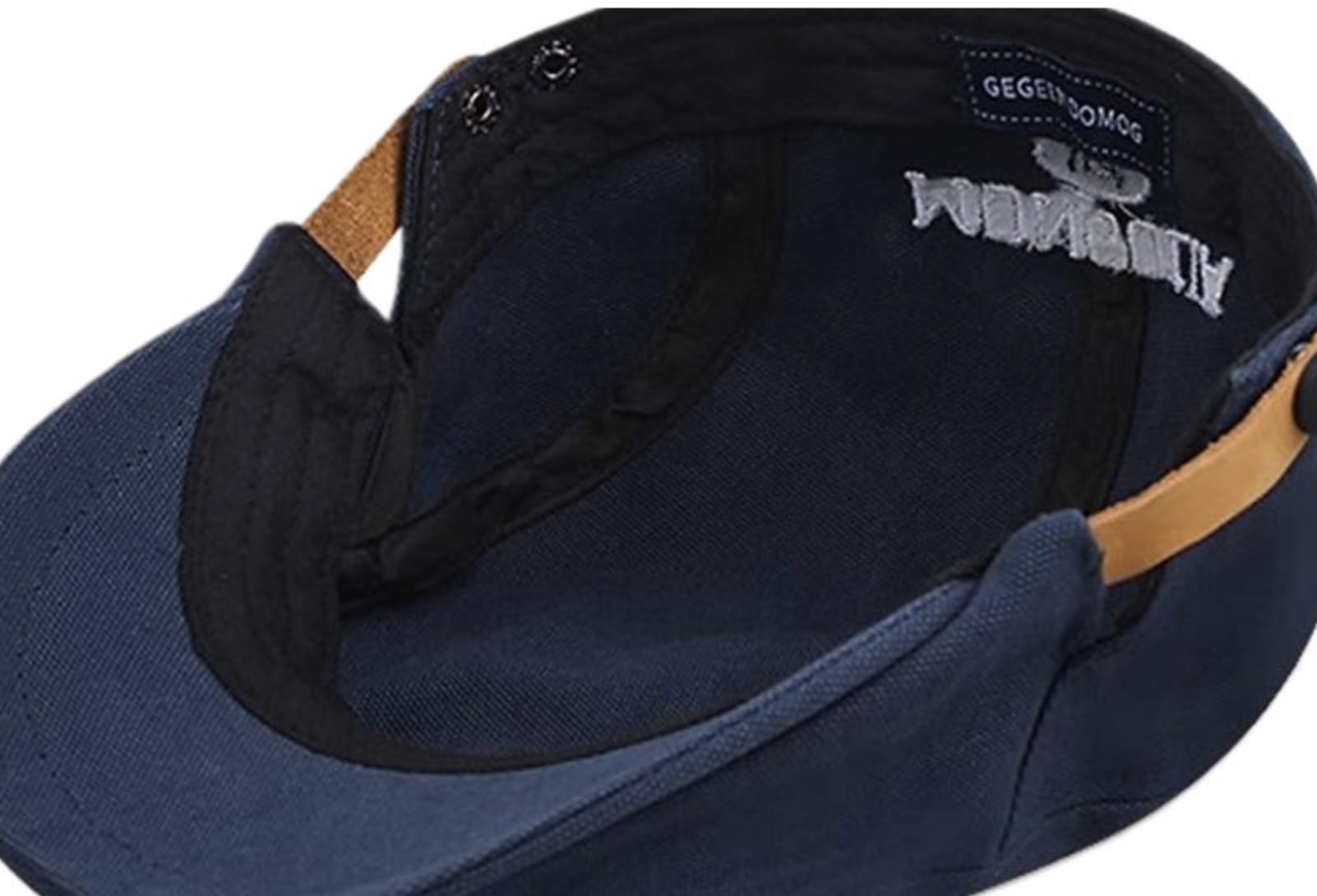 Alphabet Embroidery Hunting Cap アルファベット 刺繍 ハンチング帽【mh0013017】 Navy Blue / One Size momobobi ベビー用帽子