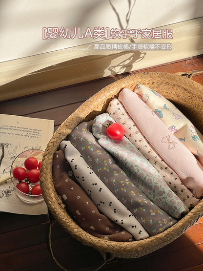 長袖パジャマ Long Sleeve Printed Pajama Set 長袖 プリント パジャマ セット【mh0012244】