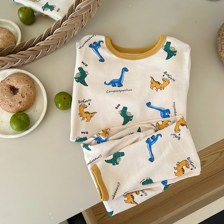 長袖パジャマ Long Sleeve Printed Pajamas 長袖 プリント パジャマ セット【mh0012243】