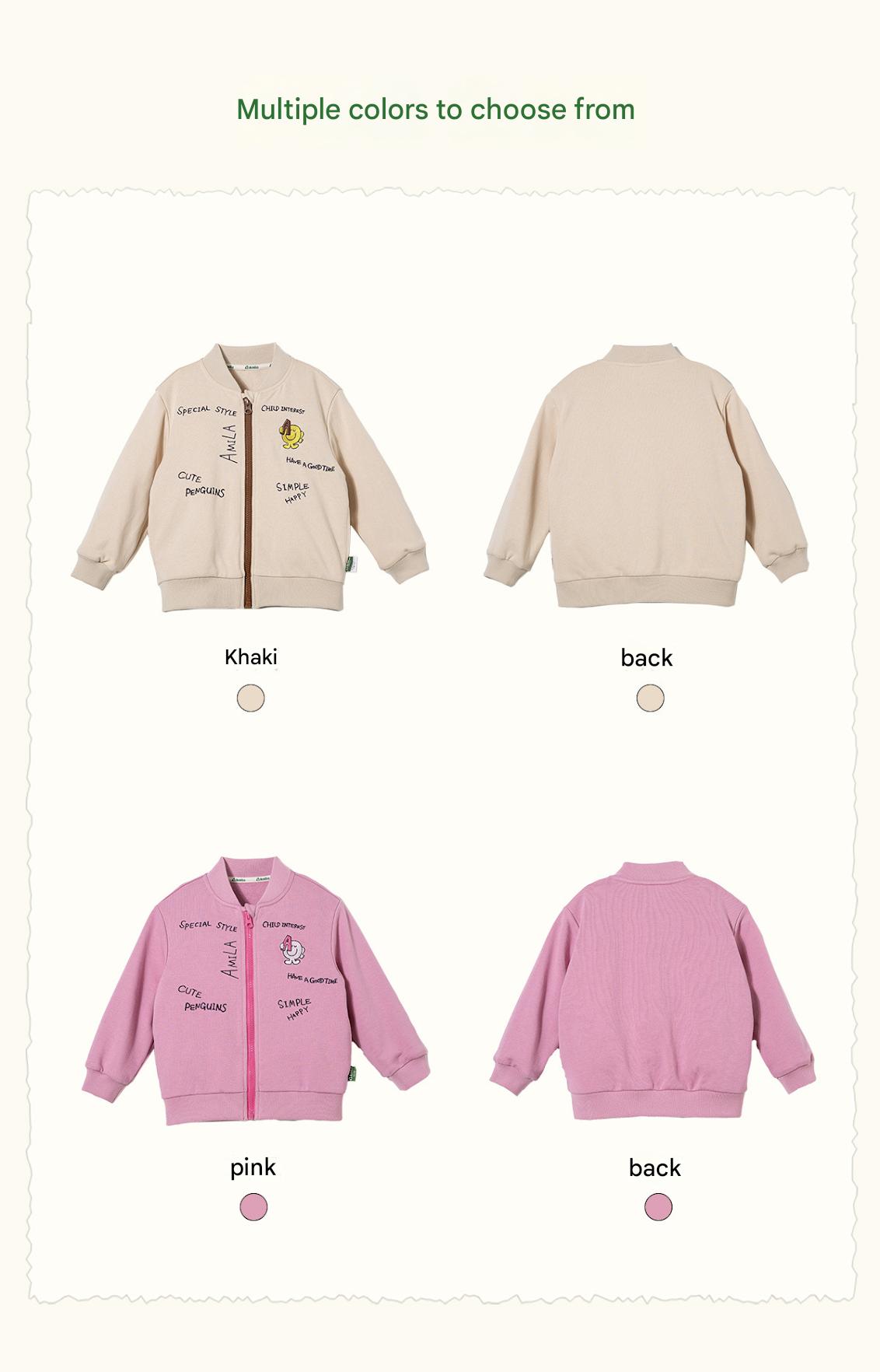 カーディガン・パーカー Cartoon Graffiti Baseball Jacket 落書きプリントジップアップブルゾン【mh0011986】