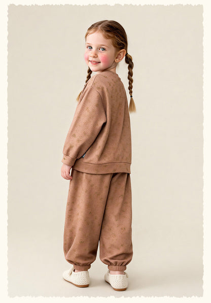 長袖セットアップ Floral Sweatshirt Sweatpants Set 小花柄スウェットセットアップ【mh0011985】