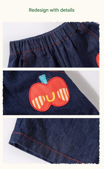 デニムパンツ Graffiti Embroidered Denim Pants 刺繍入りソフトデニムパンツ【mh0011974】