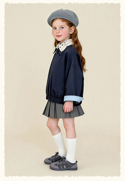 ショートコート・ジャケット・ジャンパー Patchwork Check Retro Loose Jacket パッチワークチェック柄ジャケット【mh0011972】