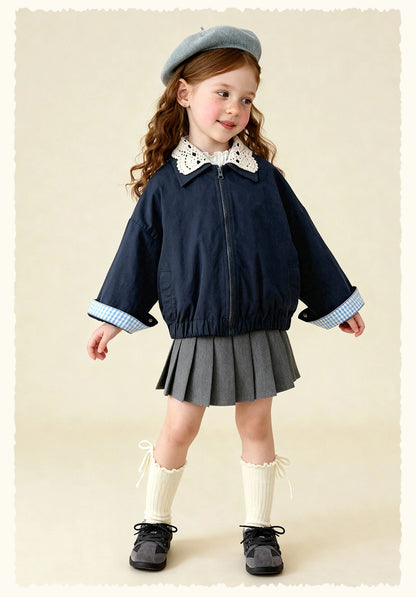 ショートコート・ジャケット・ジャンパー Patchwork Check Retro Loose Jacket パッチワークチェック柄ジャケット【mh0011972】