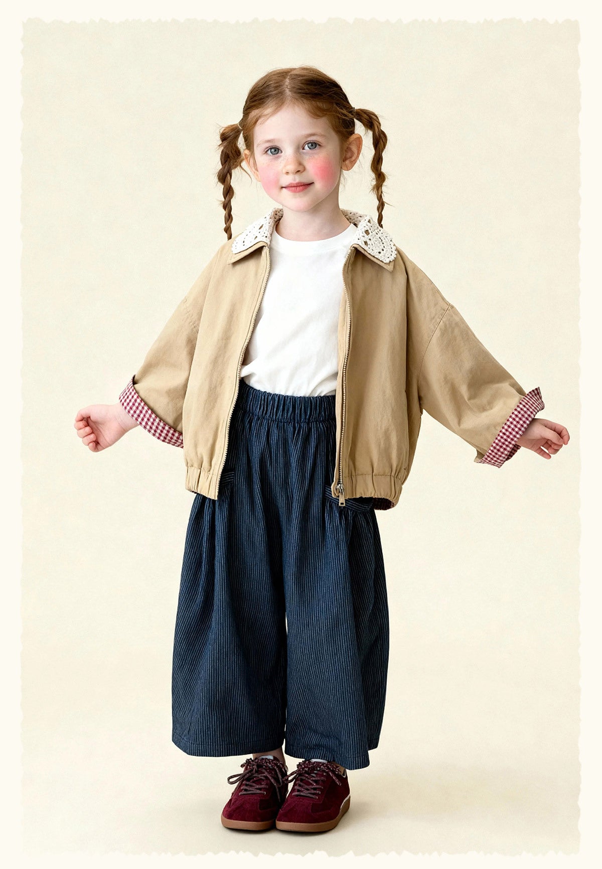 ショートコート・ジャケット・ジャンパー Patchwork Check Retro Loose Jacket パッチワークチェック柄ジャケット【mh0011972】