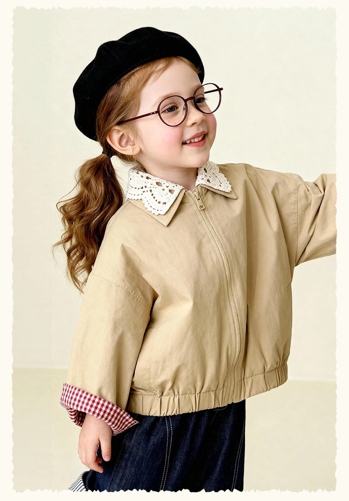 ショートコート・ジャケット・ジャンパー Patchwork Check Retro Loose Jacket パッチワークチェック柄ジャケット【mh0011972】